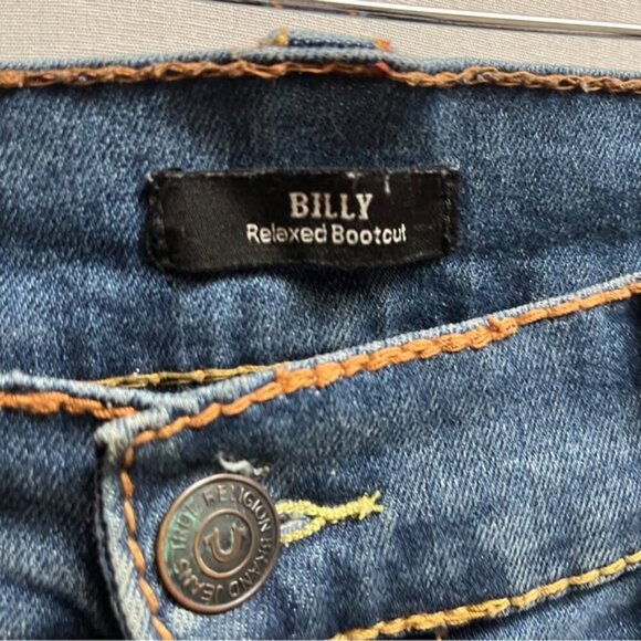 True Religion Billy Relaxed Bootcut Denim Jeans Sz 40 - Picture 7 of 12